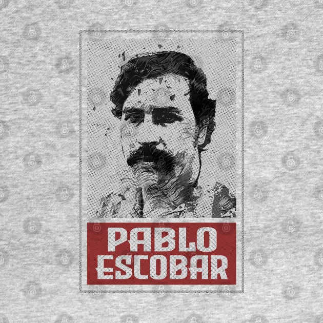 Pablo Escobar Retro Style Mug Banner by VintageMimi